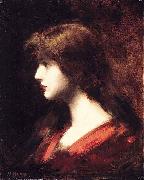 Jean-Jacques Henner Head of a Girl USA oil painting artist